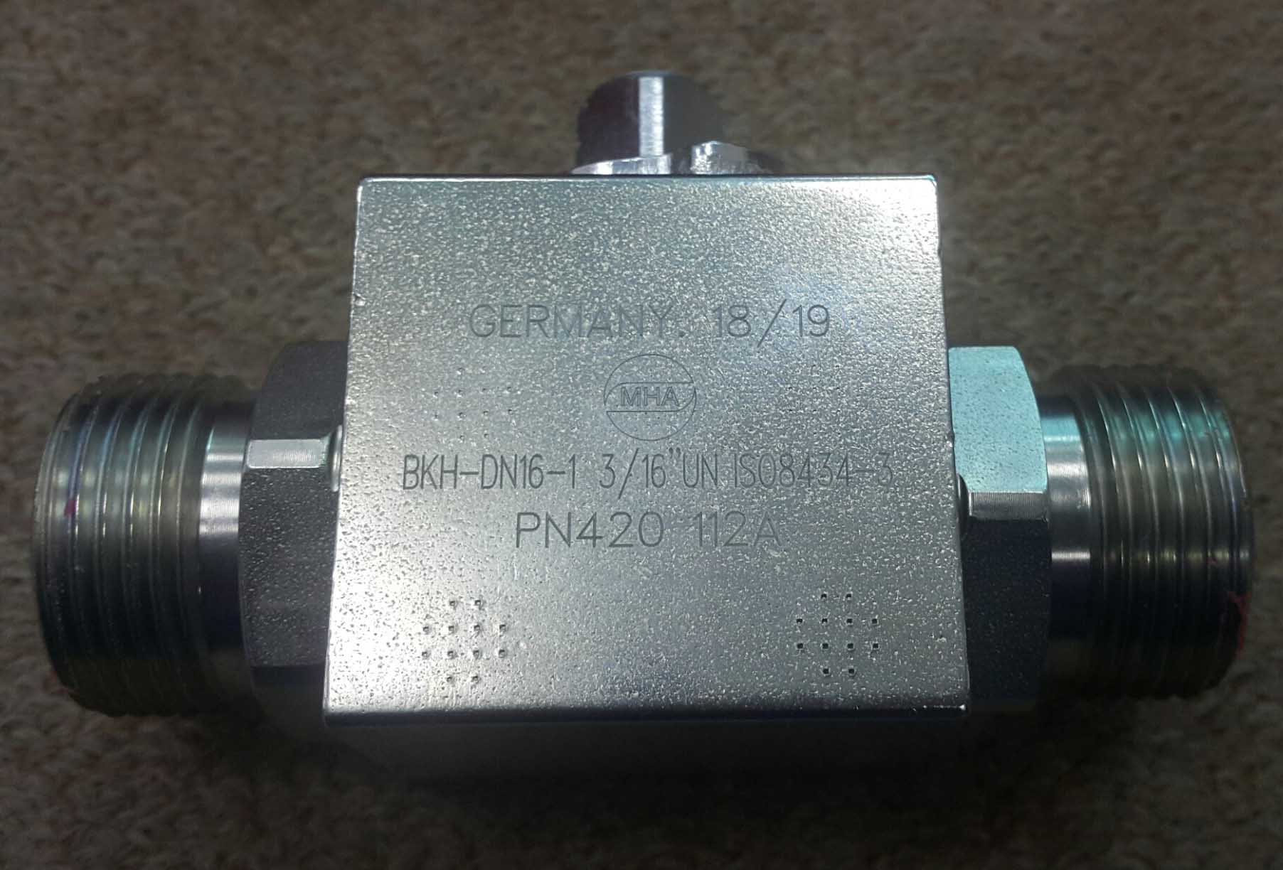 MHA hydraulics valves