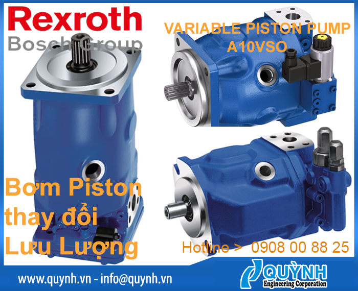 Bơm Piston Bosch Rexroth A10VSO Lưu lượng thay đổi