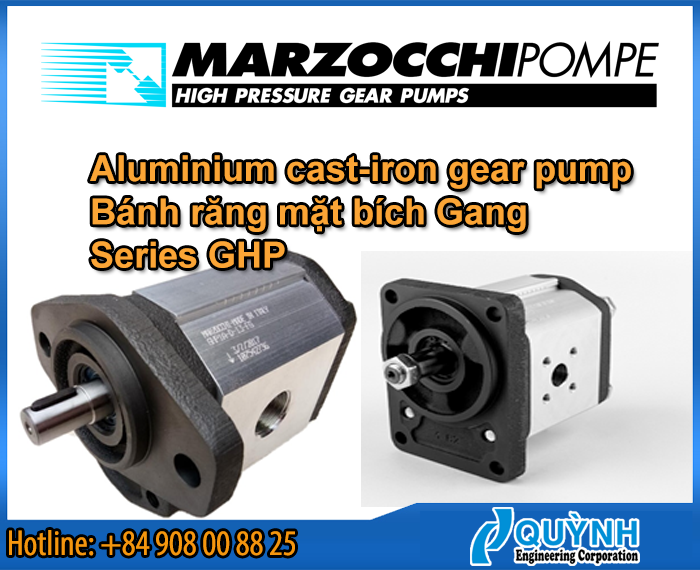 Marzocchi aluminium cast iron gear pump series GHP Marzocchi aluminium cast iron gear pump series GHP