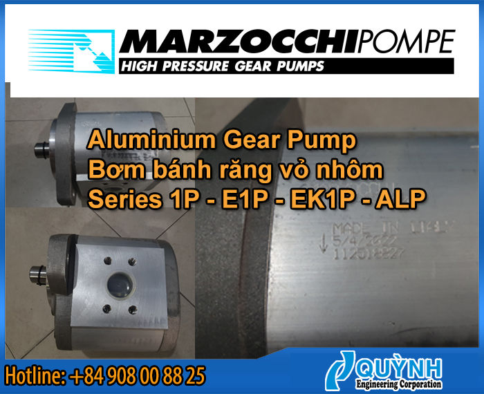 Marzocchi aluminium gear pump series 1P-K1P-EK1P-ALP Marzocchi aluminium gear pump series 1P-K1P-EK1P-ALP