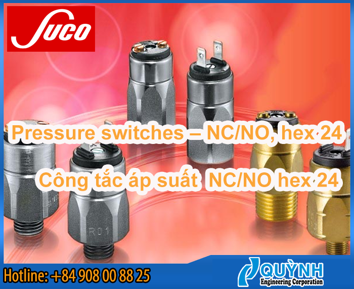 Suco Pressure switches NC/NO, hex 24
