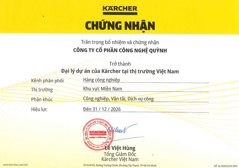 Thiet bi lam sach cong nghiep Karcher