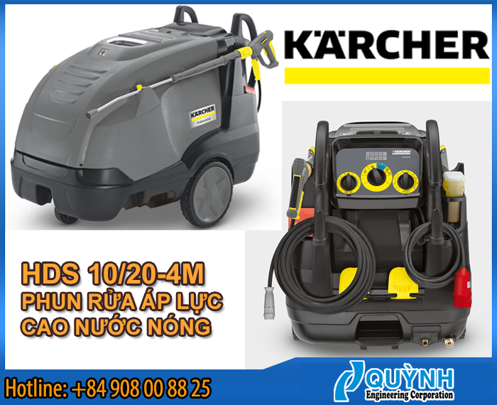 Máy phun rửa áp lực cao nước nóng Karcher HDS 10/20-4M
