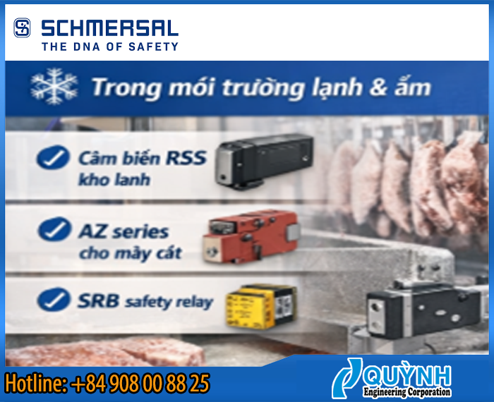 Schmersal – Giải pháp an toàn bền bỉ cho nhà máy thực phẩm đông lạnh
